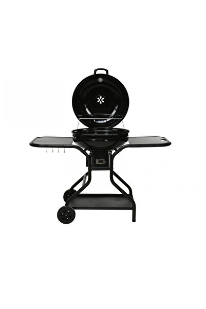 Vaggan Grătar cu măsuțe laterale Vaggan, metal, 135x65x95 cm, negru