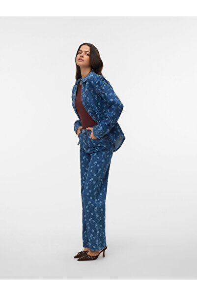 Vero Moda Weit geschnitten VMTESSA Hohe Taille Weiter Beinschnitt Jeans