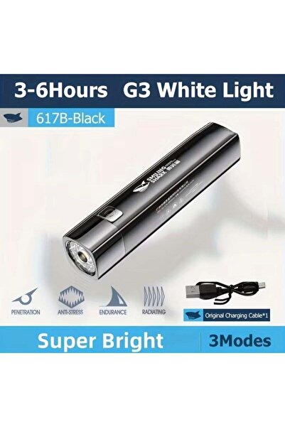 SMILING SHARK مصباح يدوي LED 4.2