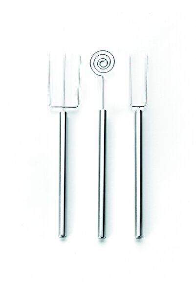 iBiLi Set of 3 Ibili-Flexible Chocolate praline tools, stainless steel, 20 cm, silver