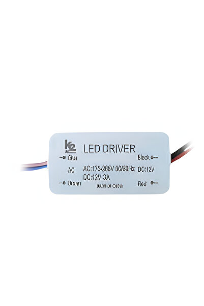 Kendal MİNİ LED DRIVER — KLD025 / 36W / 3A / 12V
