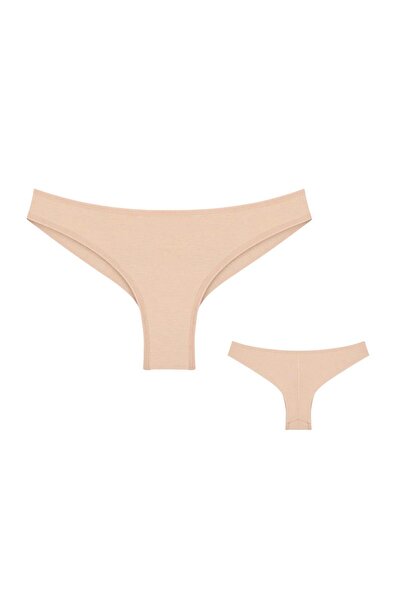 Donella Women's Brazilian panties, 4071, cotton, Donella-Bej-L INTL