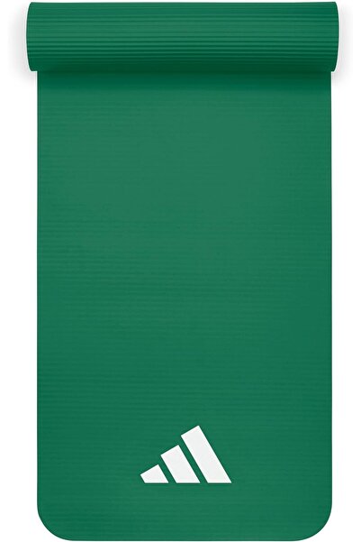 adidas 10mm Fitness Mat Dark Green Extra Thick Non-Slip Mat for Yoga, Pilates & Gym Workouts