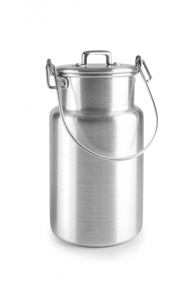iBiLi -Cană de lapte KitchenAids, aluminiu, 12x20,5 cm, 2 l, argintiu
