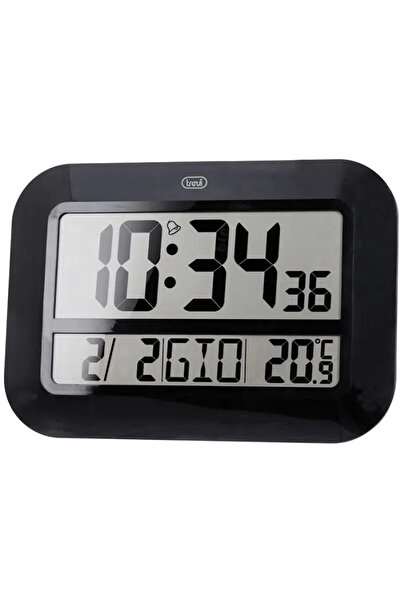 Optim Solution Digital wall clock OM 3540 D, 46 cm, temperature, calendar, black