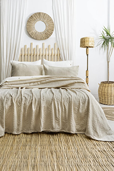 Şaheser Home Collection Σετ κουβερλί Silvia Jacquard, 100% βαμβακερό ύφασμα ζ...