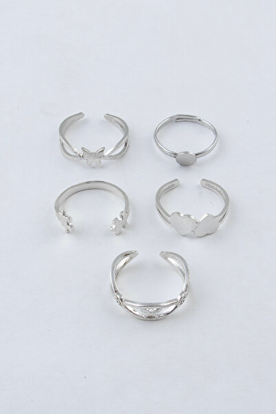 Sortie Aksesuar مجموعة خواتم من الفولاذ المقاوم للصدأ قابلة لتعديل الطول مكون...