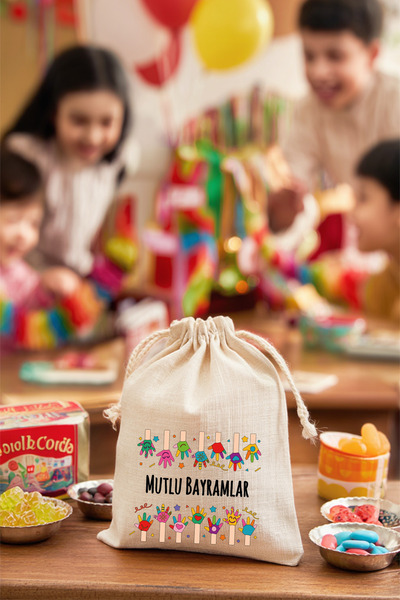 ÇANTAPAK حقيبة مكافآت خاصة بالعيد / حقيبة مكافآت العيد 10×15 (5 قطع) موديل-21