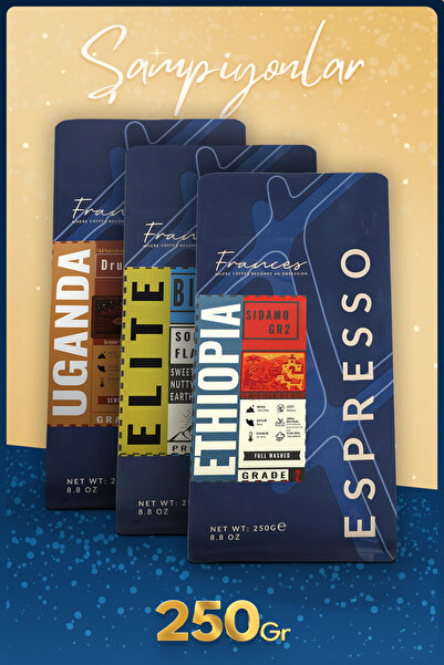 FRANCES Yılın En'leri Espresso Kahve| Ethiopia Sidamo GR2 - Elite Blue - Ugan...