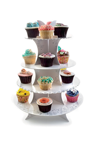 iBiLi Suport pentru brioșe 16-20, carton, 34,5x44 cm, alb