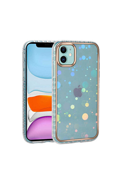 Sionel حافظة SNEL شفافة ولامعة ومزخرفة متوافقة مع هاتف iPhone 11-NO2