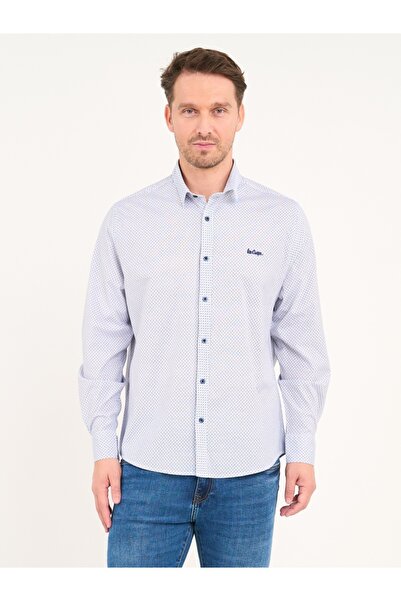 Lee Cooper Men's long-sleeved shirt with logo details