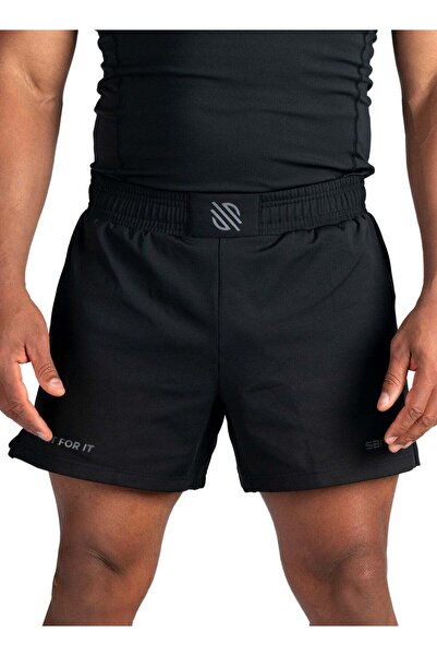 Sanabul شورت قتال فنون القتال المختلطة موديل زيرو للرجال - أسود/فحمي، مقاس كبير