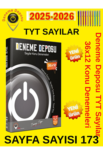 Acil Yayınları Deneme Deposu TYT Sayılar Konu Denemeleri+Tablet Kalemi
