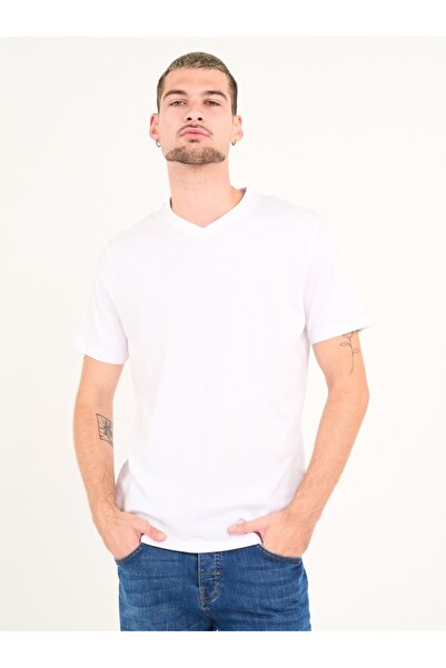 KVL by KENVELO Men's short-sleeved solid color T-shirt