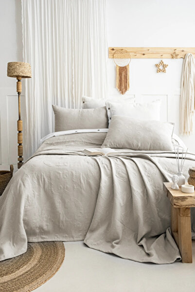 Şaheser Home Collection Σετ κουβερλί Julia Jacquard, Ύφασμα ζακάρ από 100% βα...