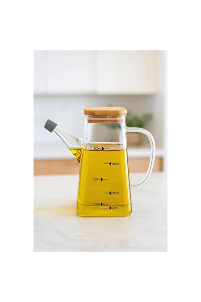 Bambum Rafa Bambu Kapaklı Yağdanlık 550 ml