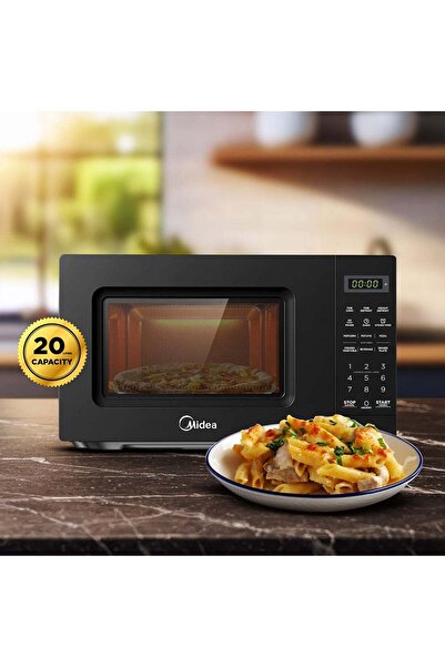 Midea Solo Microwave Oven 20 L EM721BK - Digital Touch Control, Child Lock