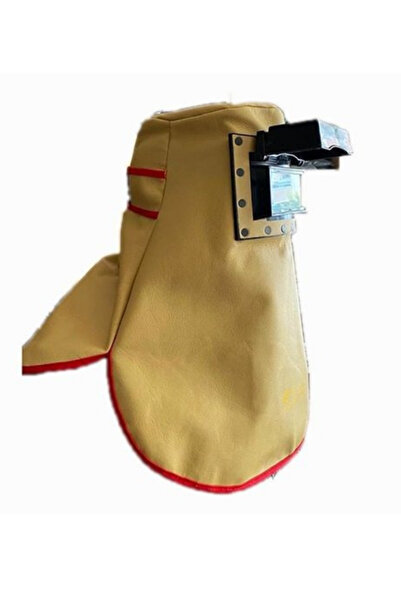 SAĞDIÇ Deri Kapaklı Kaynakçı Baş Maskesi Yeleli Arkası Kapalı