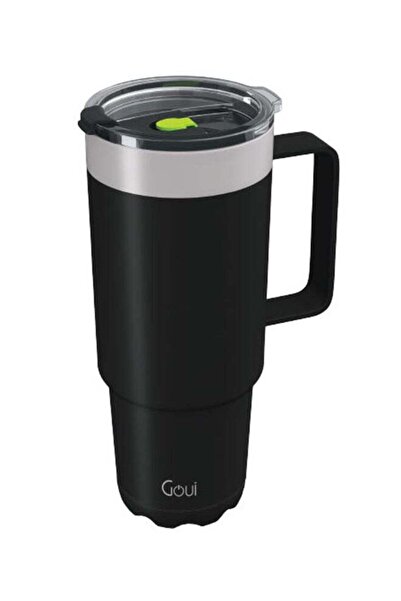 GOUİ كوب من الفولاذ المقاوم للصدأ بمقبض - معزول بجدار مزدوج بتقنية التفريغ ال...