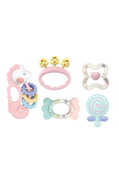 Generic Huanjer Teether Rattle Toys Set, 5 pcs