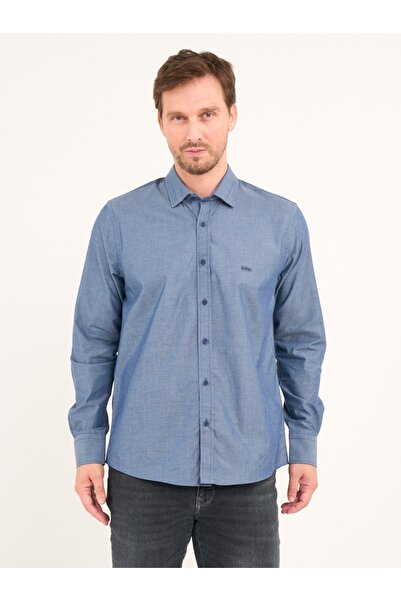 Lee Cooper Men's shirt with stripes and logo details