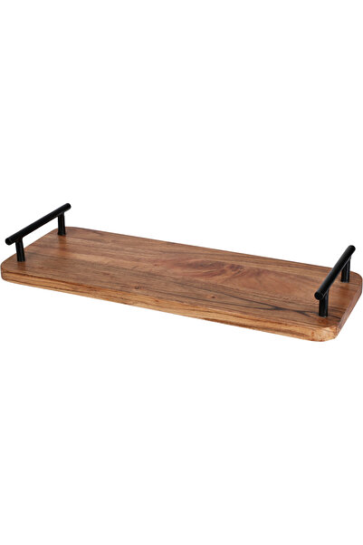 Excellent Houseware Tavă de servire Excellent Houseware, salcâm/metal, 40x15x5 cm, maro