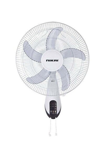 Nikai مروحة جدارية مقاس 16 بوصة مع جهاز تحكم عن بعد NWF1636RT1 بيضاء