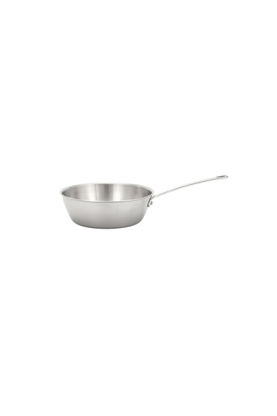 STELLAR Eclipse deep frying pan, stainless steel/aluminum, 24 cm, silver