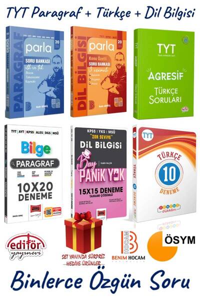 Yargı Yayınları Benim Hocam 2026 TYT Paragraf Soru Bankası+Dil Bilgisi Soru B...