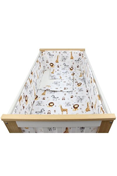 PRICHINDEL Set de lenjerie de pat, 5 piese, Prichindel, bumbac, girafă, 140x7...