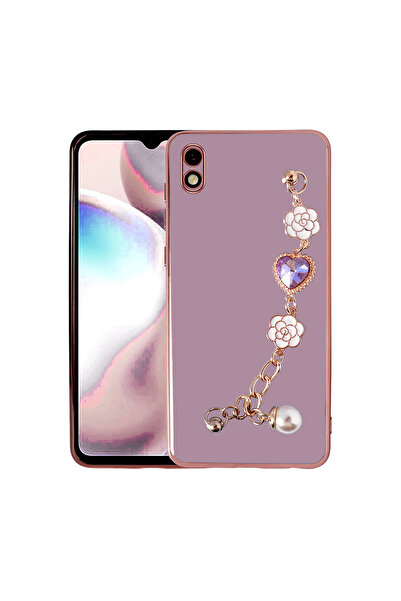 Sionel غطاء حماية من السيليكون لهاتف Redmi 9A مع حماية للكاميرا - أرجواني