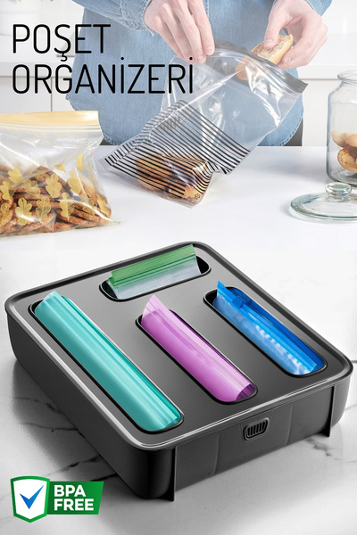 We House Poşet Organizeri, 4 Bölmeli Poşetlik