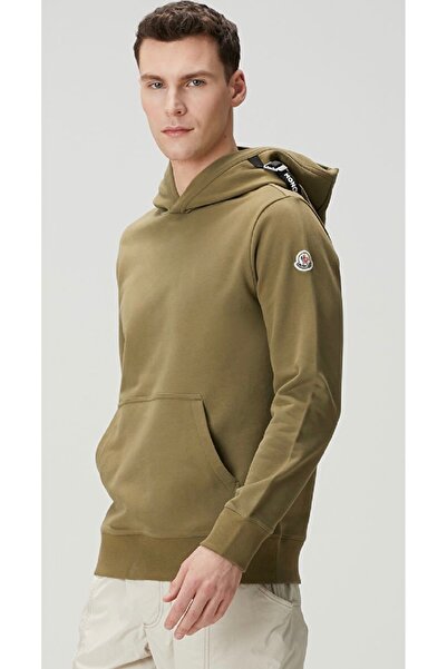 Moncler Khaki Hooded Sweatshirt