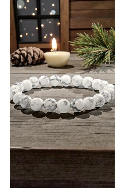 feyza collection Natural Stone Howlite Bracelet