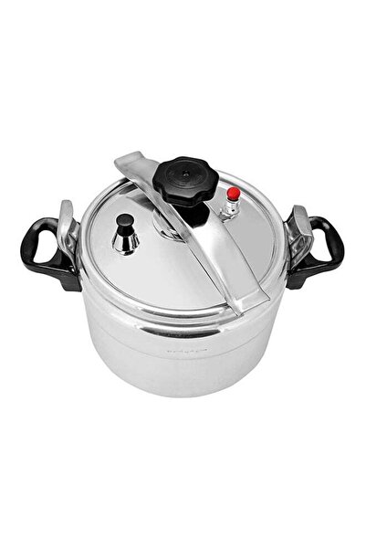 ROYALFORD 9L Aluminum Pressure Cooker with Multi-Safety Device - Silver/Black