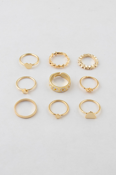 Sortie Aksesuar Papatya Yumurta Mineli Kalp Üçgen ve Çiçek Güneş ve Burgu Fig...