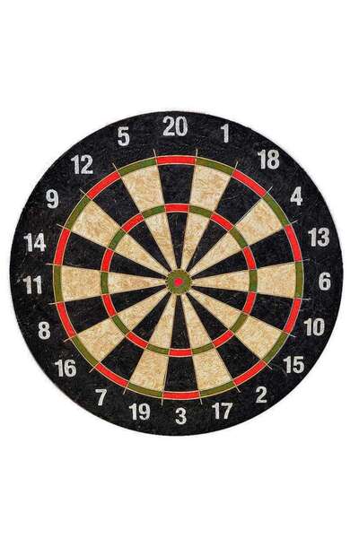 CEYSPORT Dart 45cm Profesyonel Sisal Sert Kıl Dart Tahtası 6 Adet Dart Oku