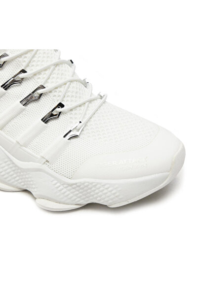 Plein Sport Teniși bărbați albi/nichel SADS