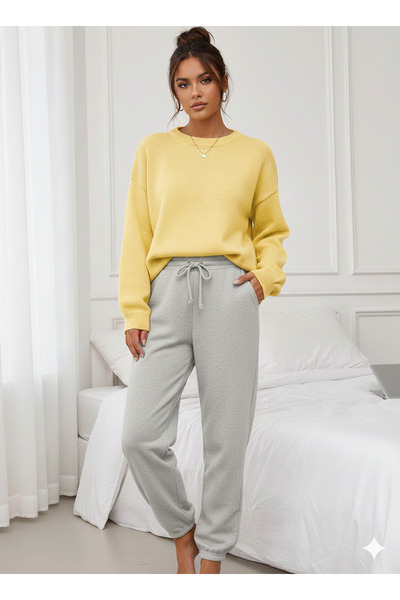 FAVORİST 2-Piece Set (Soft Sweatshirt & Three-Ply Tracksuit) Women's Clothing