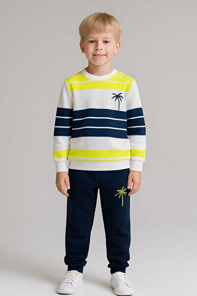 CiciTime Çocuk Modası طقم علوي وسفلي كاجوال للأولاد بأكمام طويلة للحضانة والم...