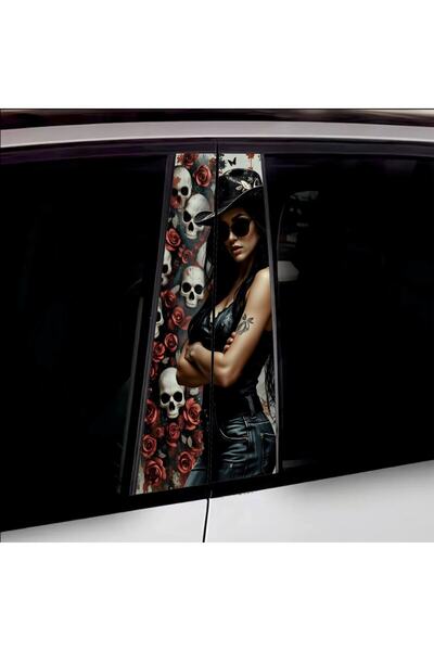 Avex Set 2 stickere decorative pentru stalpii usilor, print autoadeziv de ina...