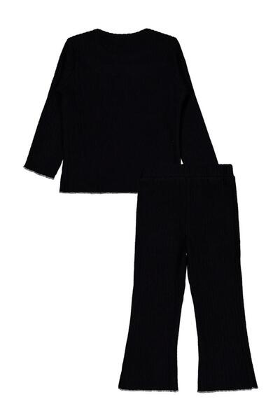 Civil Girls Ruffle Collar Suit for Ages 2-5 - Black 3-4 Years