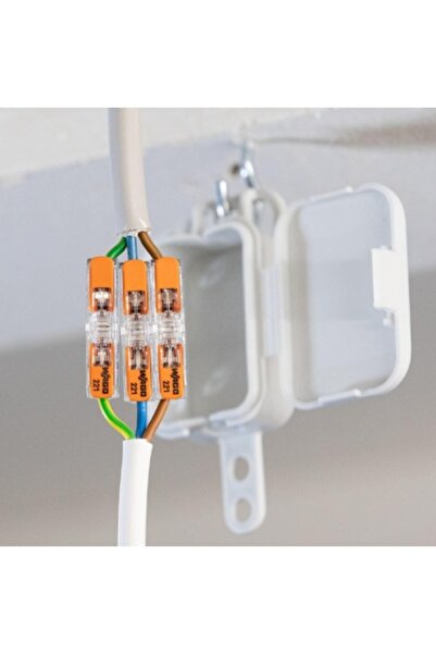 WAGO Clema profesionala în linie 4mm2 32A 1P 85°C - 221-2411, Pachet 30 bucati