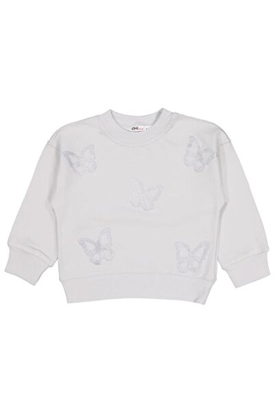 Civil Girls Glitter Butterfly Printed 2-5 Years Old Set - Gray 3-4 Years Old