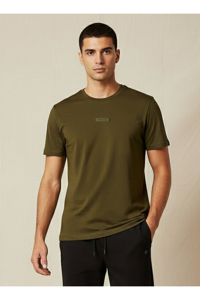 Kappa Men Regular Fit Crew Neck Short Sleeve Logo Applique T-shirt