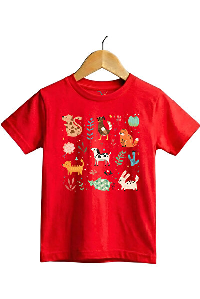 WİDİ Figurine de animale din desene animate cu imprimeu Regular Fit bumbac 10...