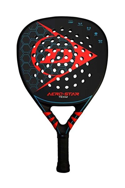 DUNLOP Aero Star Padel Racquet 12K Carbon Even Balance (360g) - Red