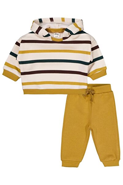 Civil Baby Dad's Little Dude 6-18 Ay Takım - Hardal 12-18 Ay