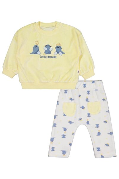 Civil Baby Little Sailors Embroidered 6-18 Months Set - Yellow 12-18 Months